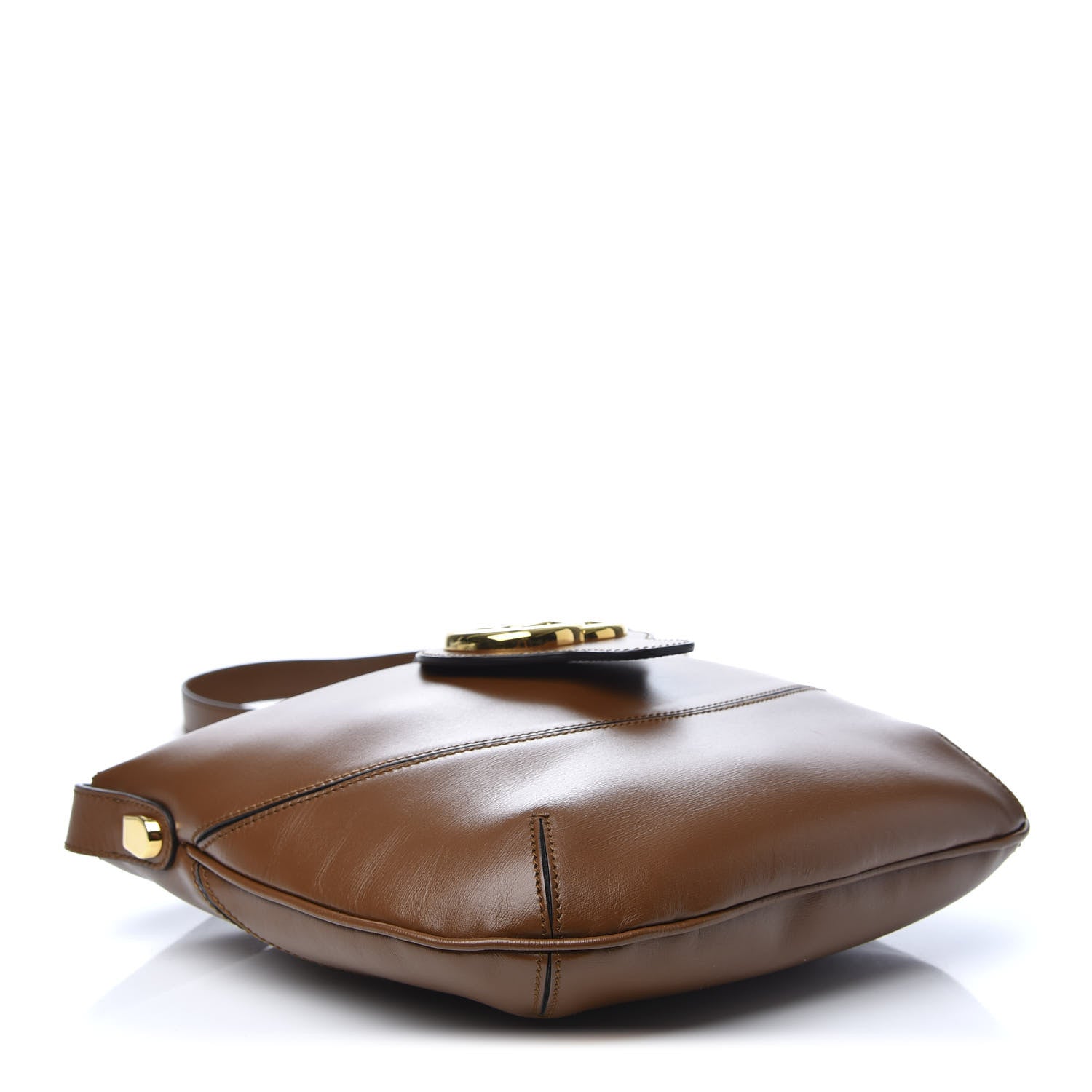 Gucci Boarded Plutone Calfskin Medium Arli Shoulder Bag Nocciola 4 of 9