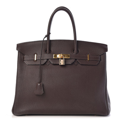 Hermes Togo Birkin 35 Chocolate 1 of 16