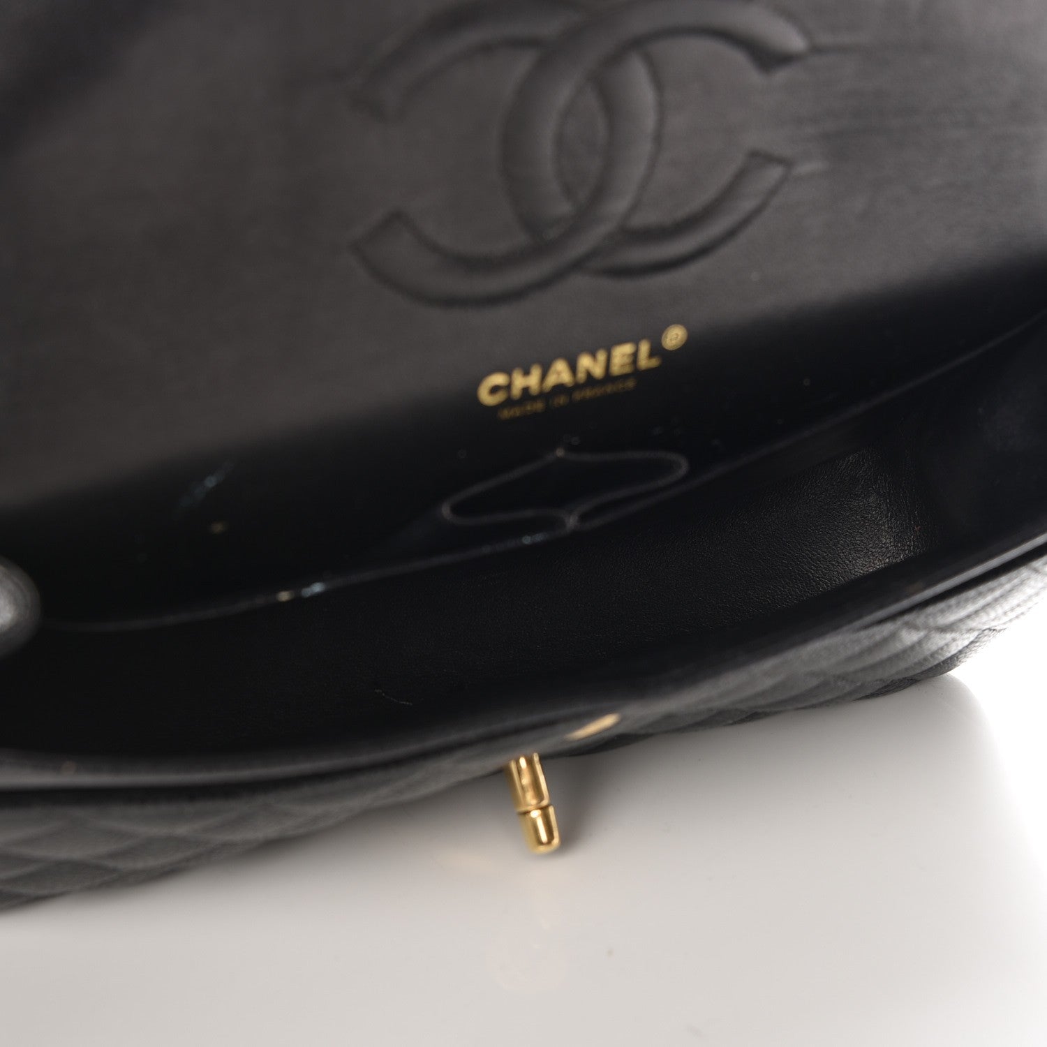 Chanel Caviar Quilted Medium Double Flap Black 7 of 12