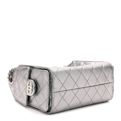 Chanel Metallic Caviar Quilted Mini Chanel 25 Handbag Anthracite 4 of 10