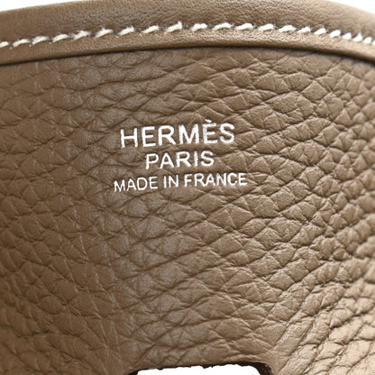 Hermes Taurillon Clemence Evelyne III PM Etoupe 6 of 10