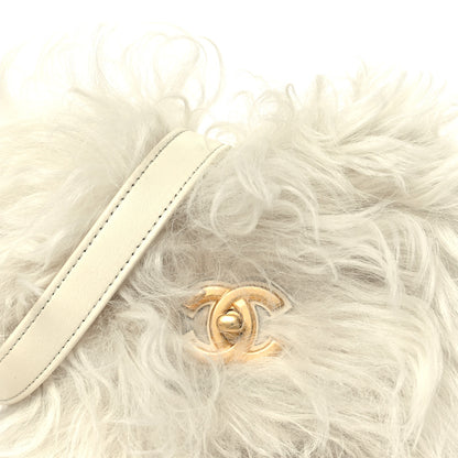 Chanel Shearling Lambskin Flap White 8 of 10