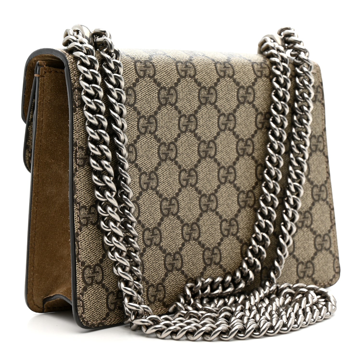 Gucci GG Supreme Monogram Mini Dionysus Shoulder Bag Taupe 3 of 14