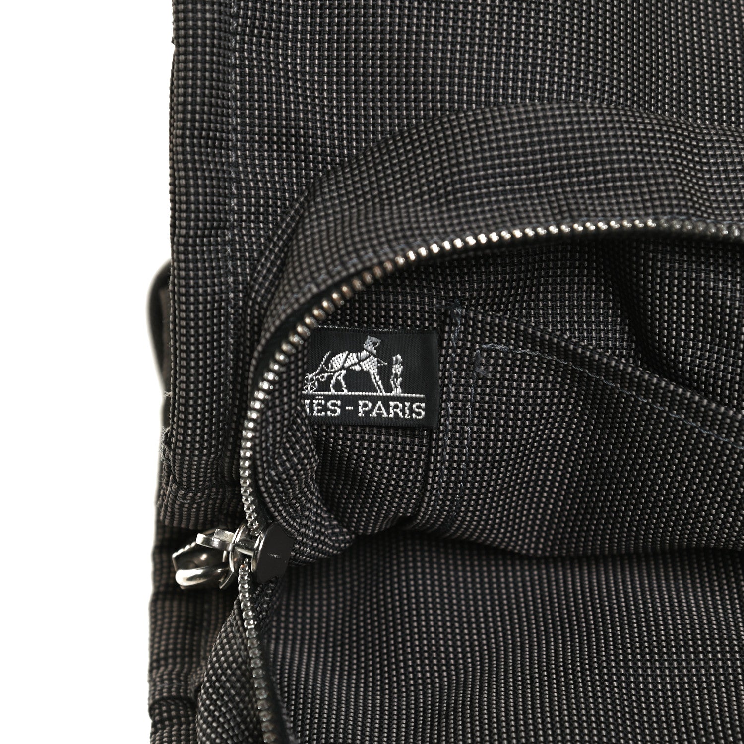Hermes Canvas Herline MM Tote Grey 6 of 13