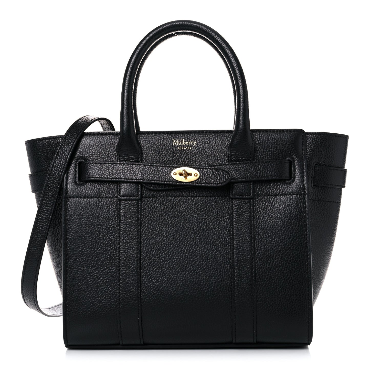 Small Classic Grain Mini Zipped Bayswater Black