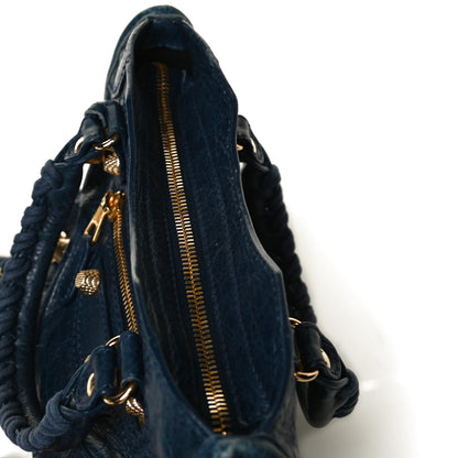 Balenciaga Agneau Giant 12 Gold Hardware Mini City Bleu Mineral 19 of 20