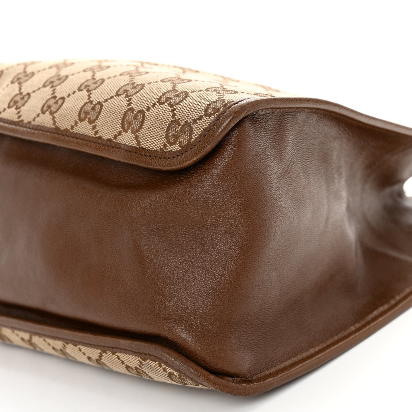 Monogram Horsebit 1955 Tote Bag Beige Brown Sugar