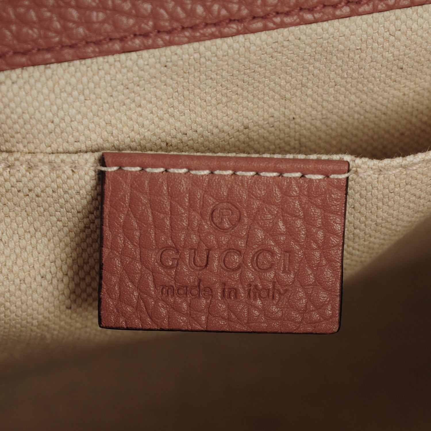 Gucci Calfskin Mini GG Marmont Top Handle Bag Rosy Phard 6 of 7