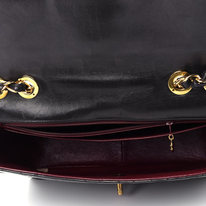 Chanel Lambskin Quilted Jumbo Single Flap Black 3 of 4