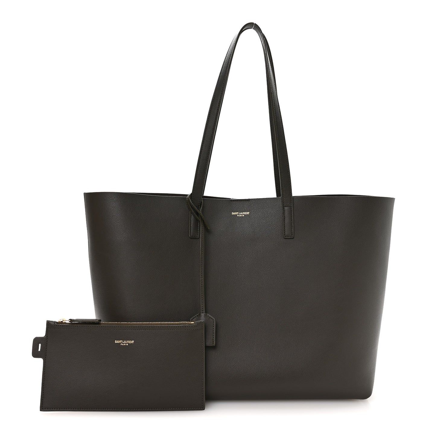 Calfskin Large Shopping Tote Earth