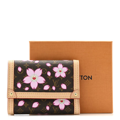 Louis Vuitton LV X TM Monogram Cherry Blossom Victorine Wallet Sakura Brown 7 of 7