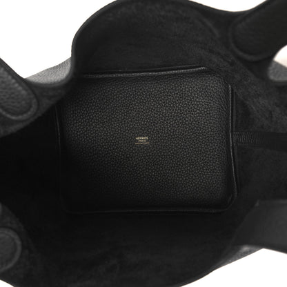 Hermes Taurillon Clemence Picotin Lock 22 MM Black 5 of 13