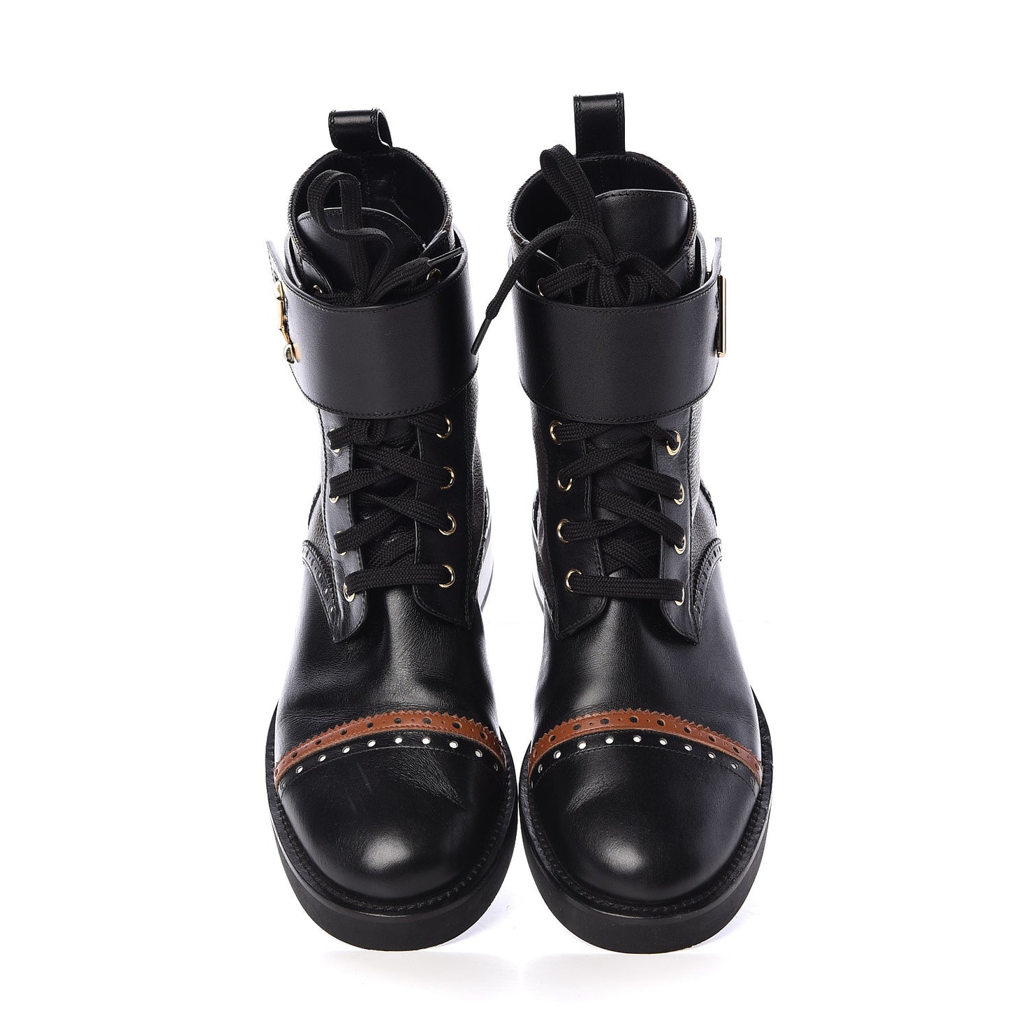 Calfskin Monogram Boyish Ranger Boots 39 Black