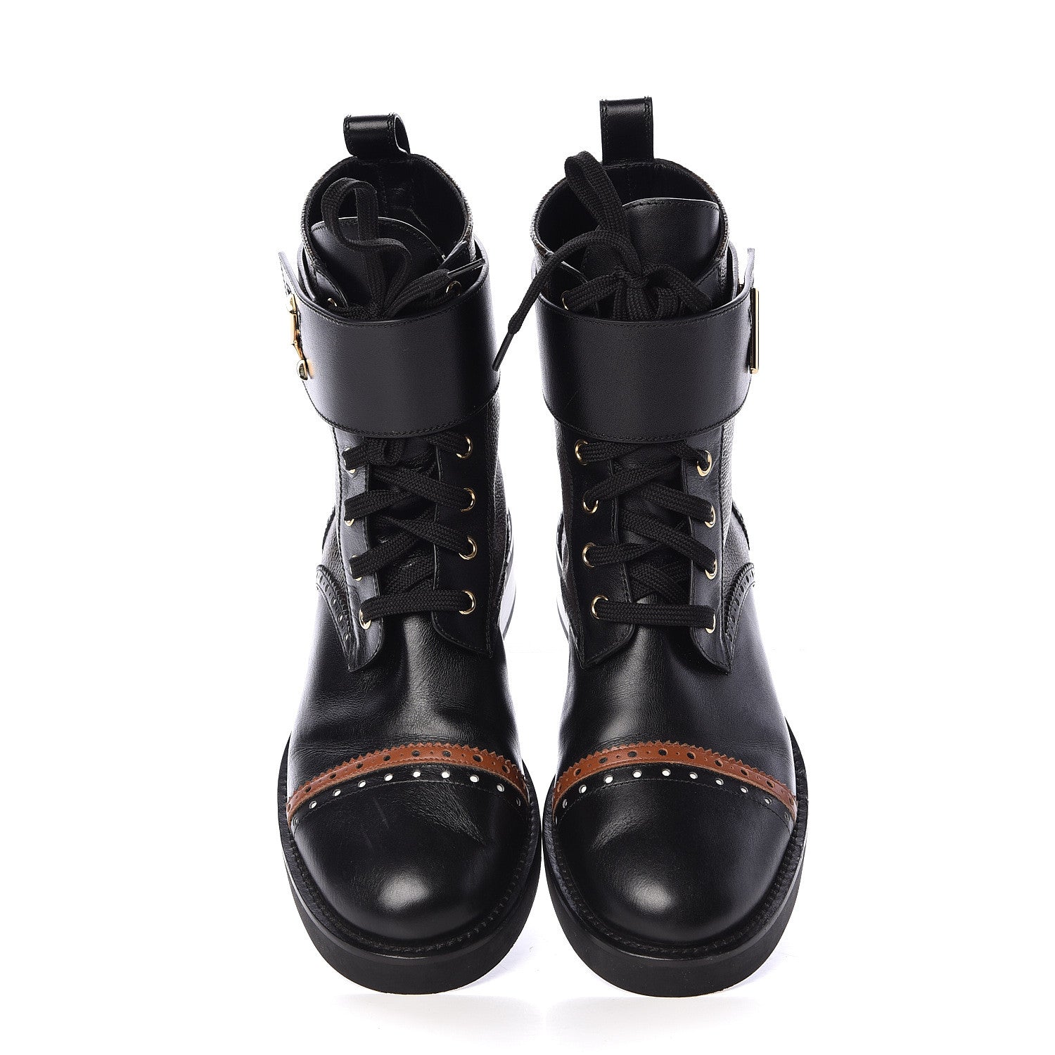 Louis Vuitton Calfskin Monogram Boyish Ranger Boots 39 Black 5 of 11