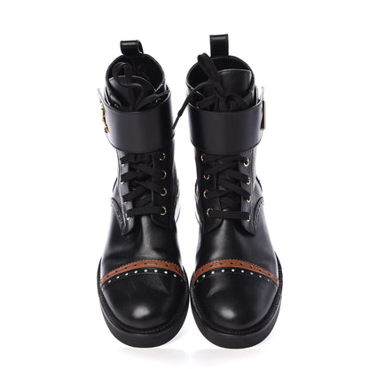 Louis Vuitton Calfskin Monogram Boyish Ranger Boots 39 Black 5 of 11
