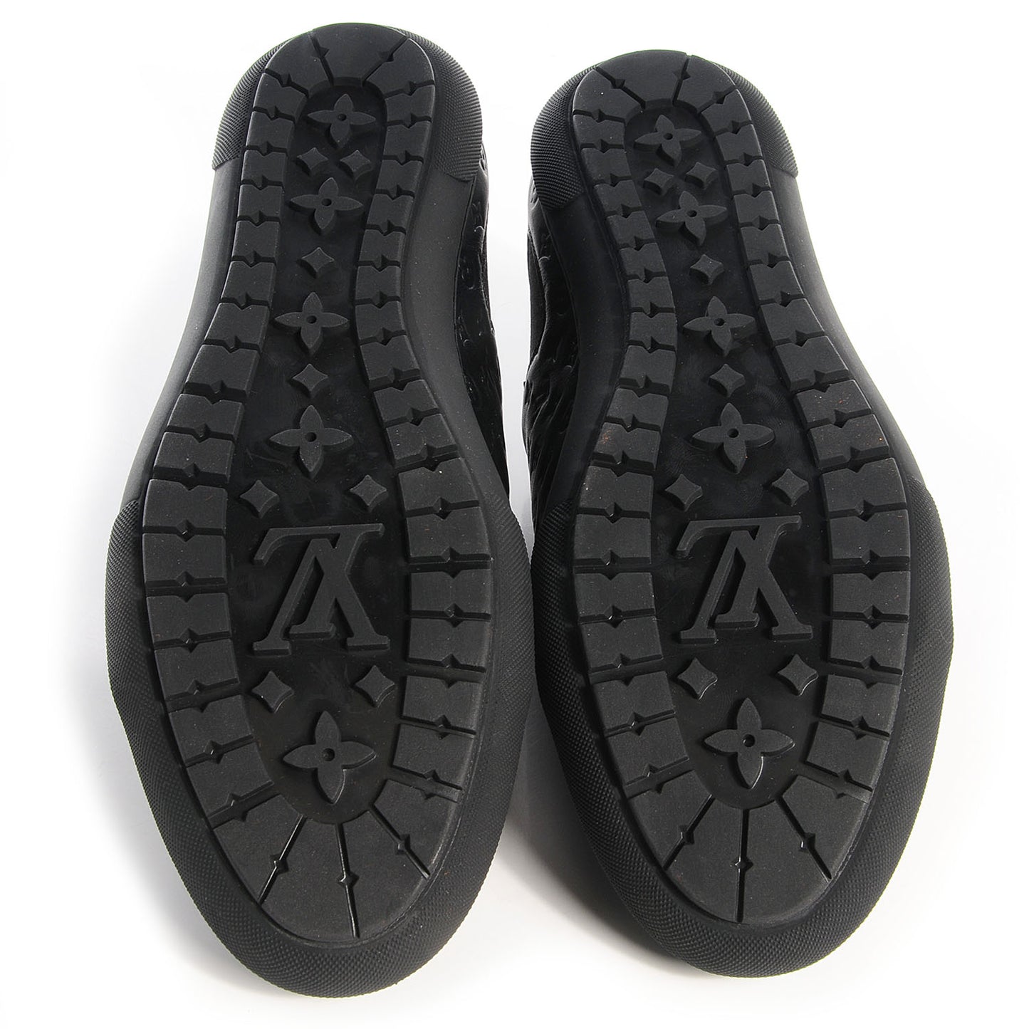 Calfskin Embossed Monogram Toucan Sneakers 38 Black