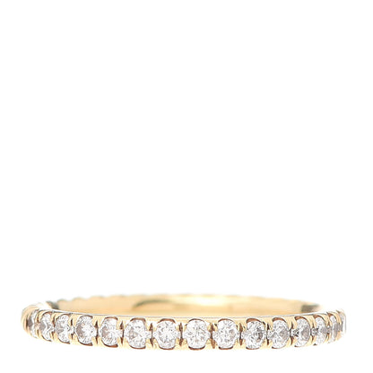 David Yurman 18K Yellow Gold Diamond 2mm Cable Collectibles Band Ring 55 7.25 1 of 5