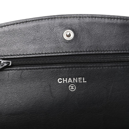 Chanel Caviar Sevruga Wallet On Chain WOC Black 6 of 8