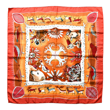 Hermes Silk La Vie Du Grand Nord Scarf 90 2 of 11