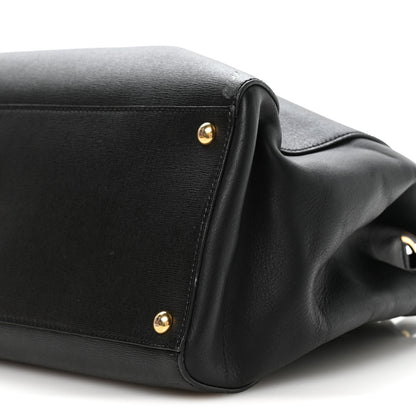 Fendi Vitello Elite Regular 2Jours Tote Black 10 of 11