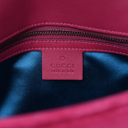 Gucci Velvet Matelasse Small GG Marmont Shoulder Bag Light Raspberry Rose 5 of 10