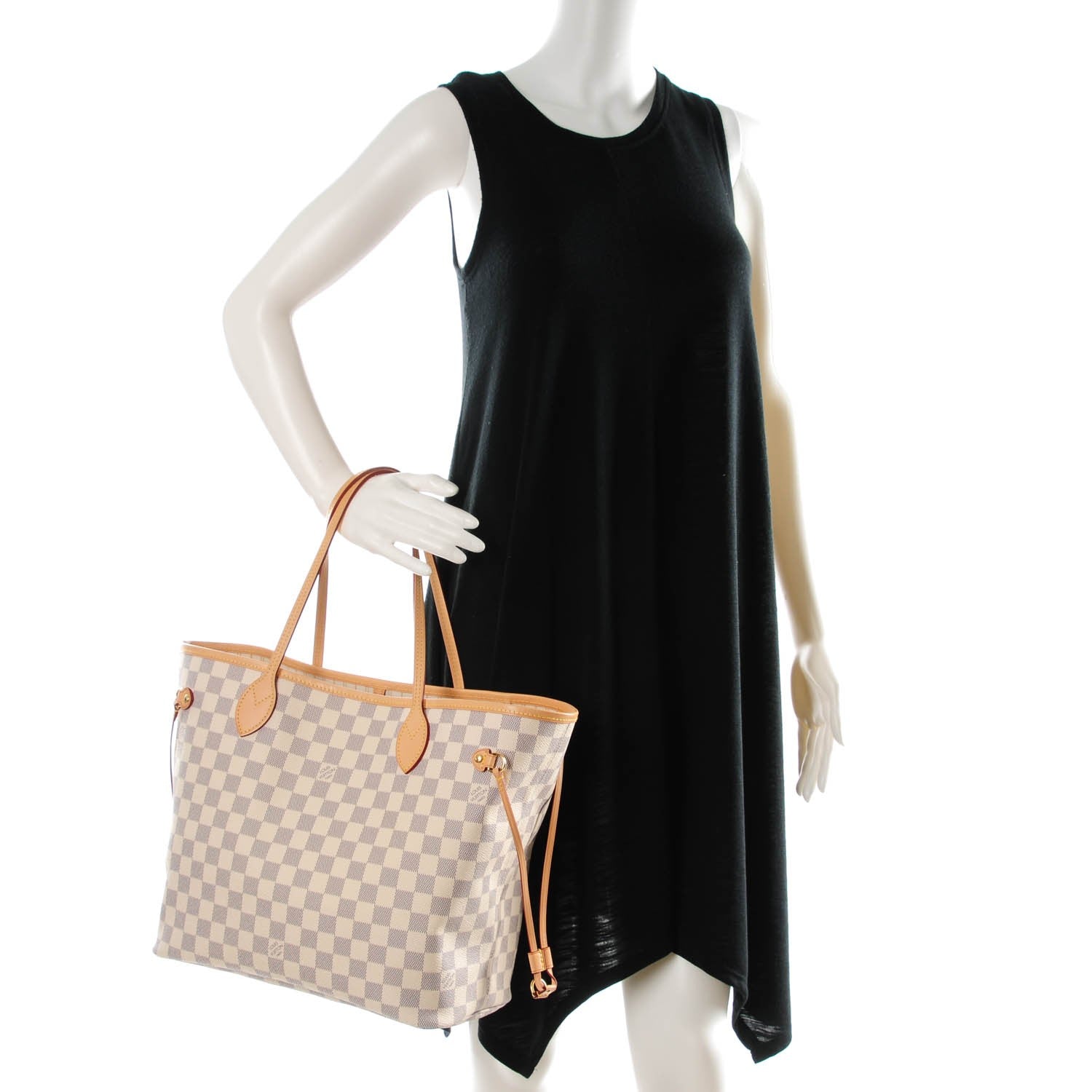 Louis Vuitton Damier Azur Neverfull MM 2 of 7
