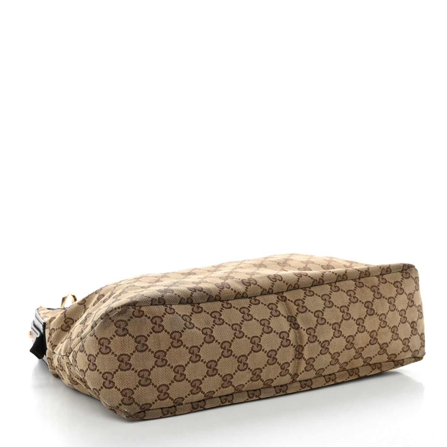 Monogram Medium Horsebit Chain Hobo Dark Brown