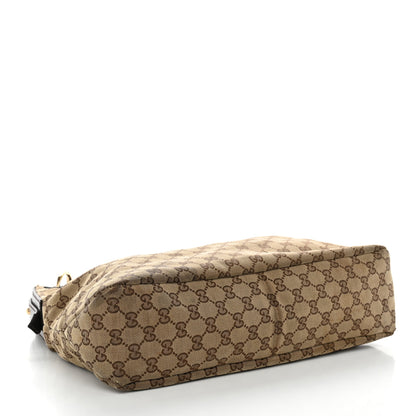 Gucci Monogram Medium Horsebit Chain Hobo Dark Brown 4 of 12