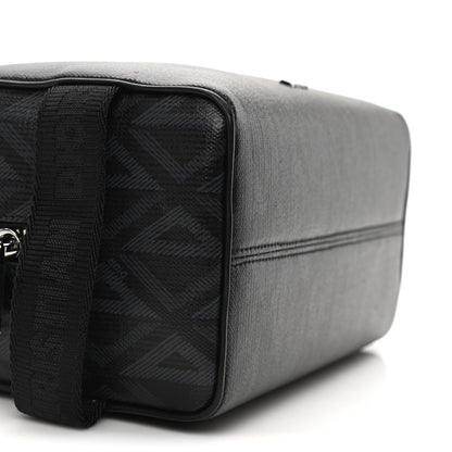Christian Dior Canvas CD Diamond Lingot Toiletry Pouch Black 9 of 10