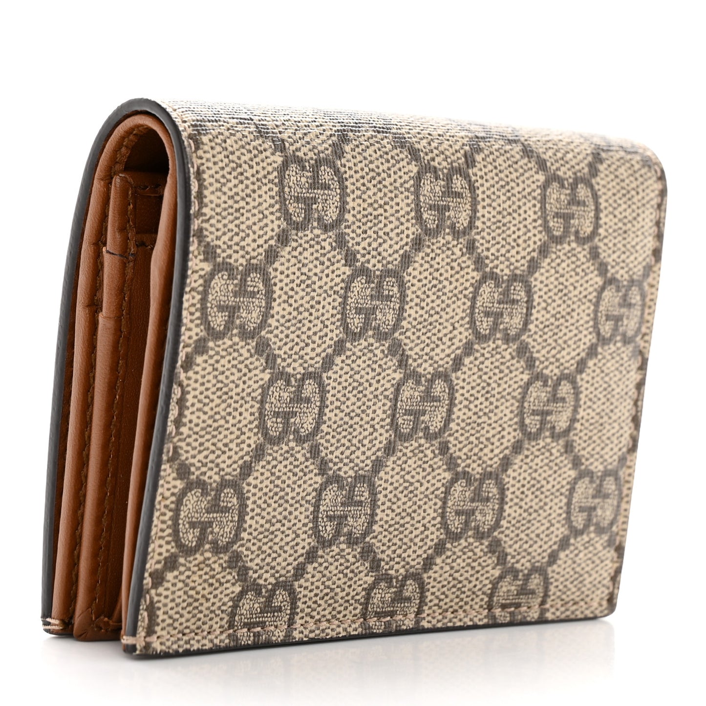 GG Supreme Monogram Bee Embroidered Card Case