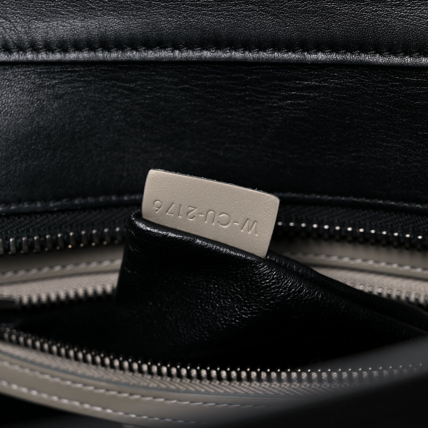 Shiny Smooth Calfskin Micro Tri-Color Luggage Quartz