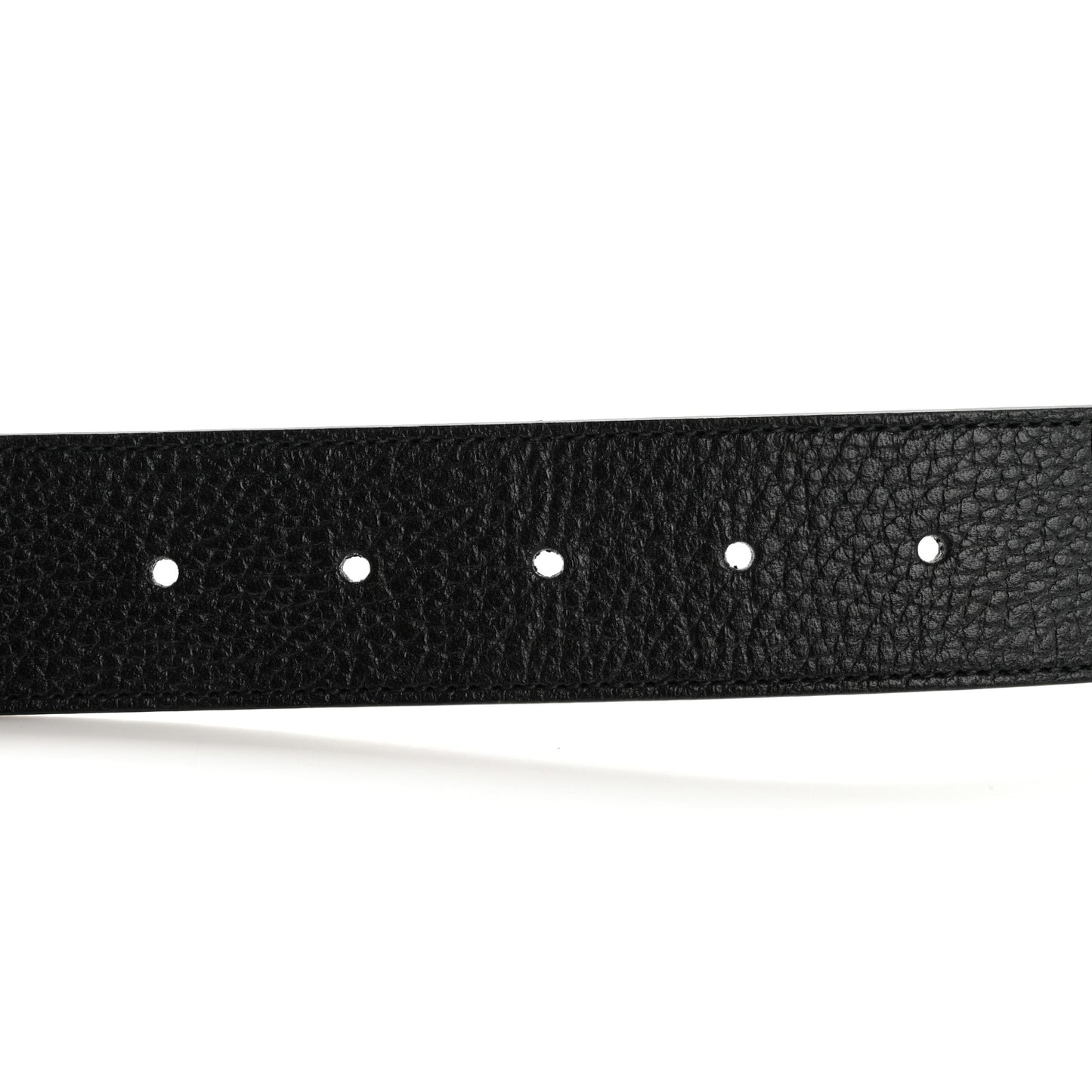Dollar Calfskin Double G Reversible 37mm Belt 95 38 Black New Acero