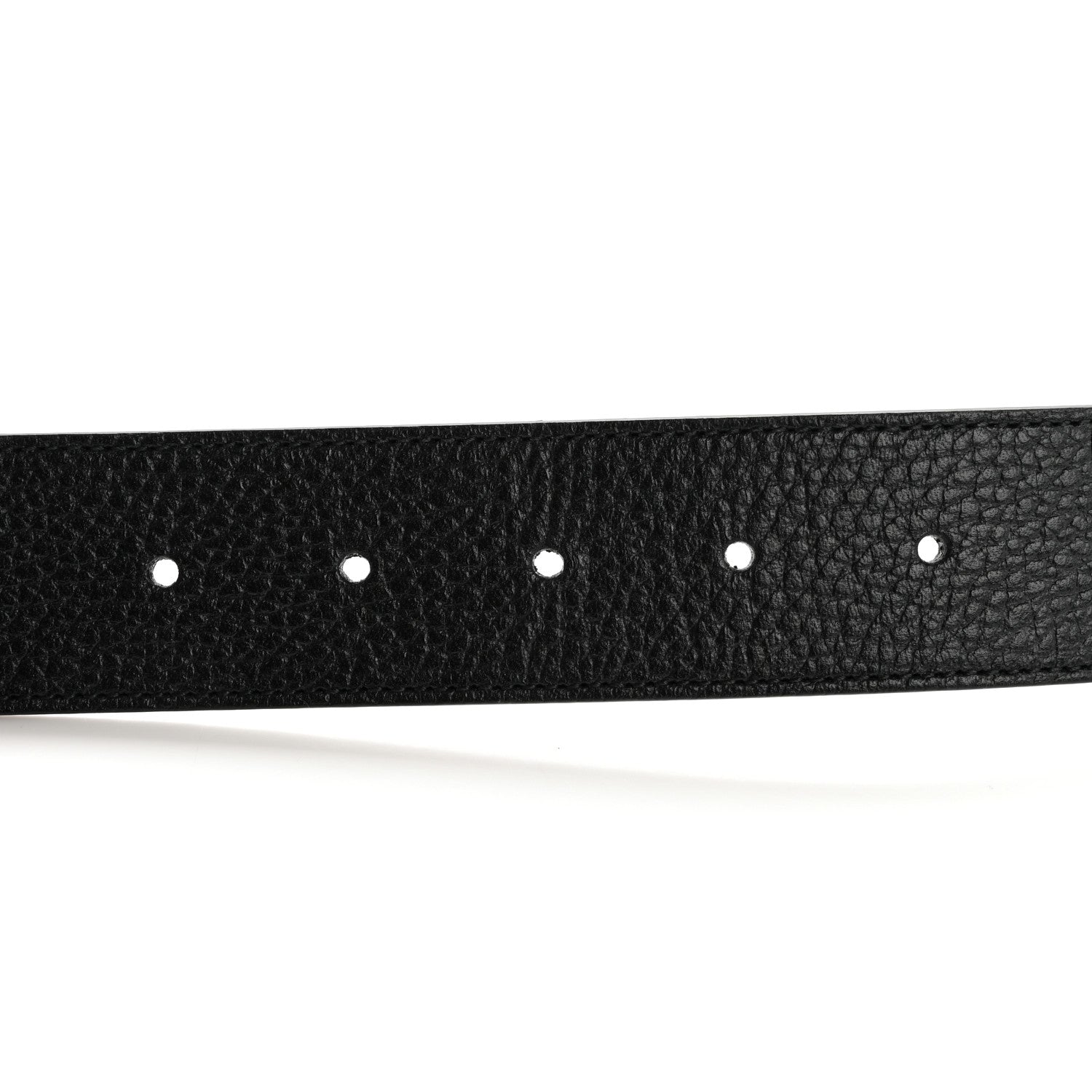 Gucci Dollar Calfskin Double G Reversible 37mm Belt 95 38 Black New Acero 3 of 6