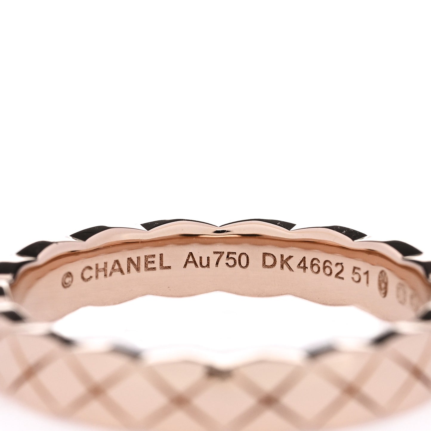 18K Beige Gold Mini Coco Crush Ring 51 5.75