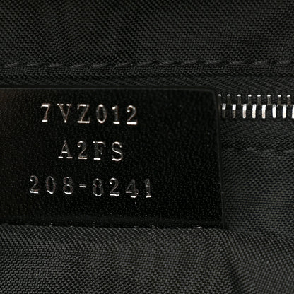 Fendi Nylon Vitello Liberty Vitello Dolce Monster Eyes Rounded Backpack Black Sunflower 7 of 11
