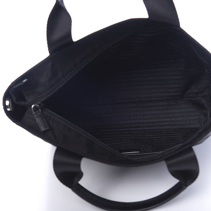 Prada Tessuto Nylon Saffiano Tote Black 6 of 11