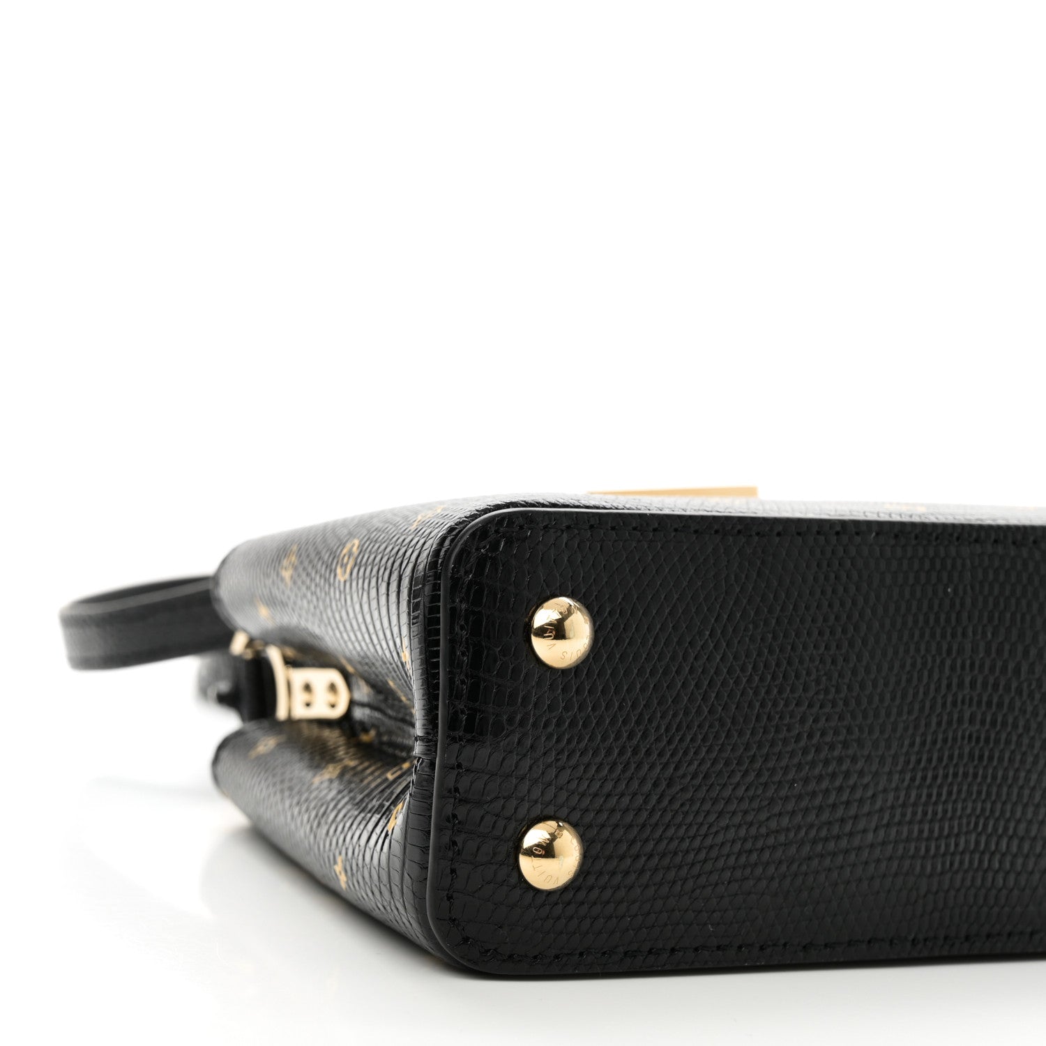 Louis Vuitton Lizard Capucines Mini Black 8 of 9