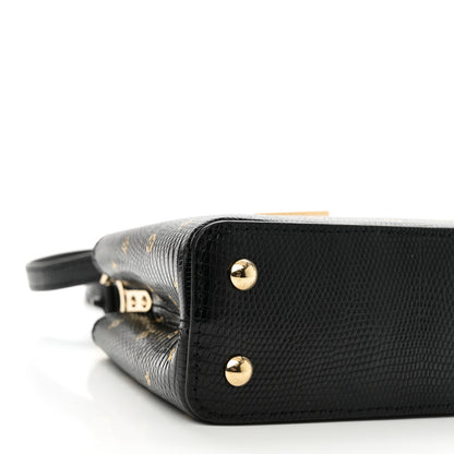 Louis Vuitton Lizard Capucines Mini Black 8 of 9