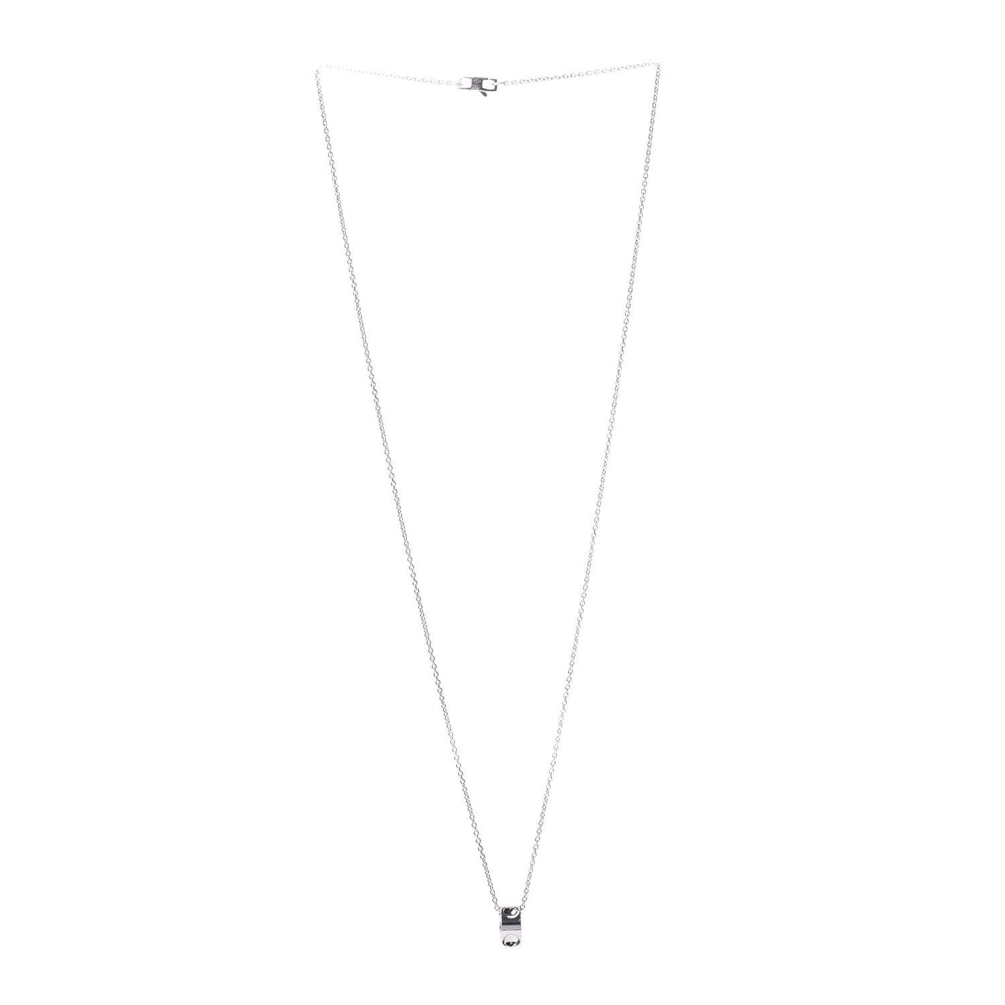 18K White Gold Empreinte Pendant Necklace