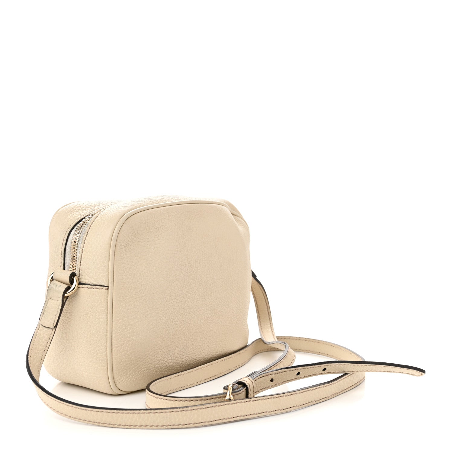 Gucci Pebbled Calfskin Small Soho Disco Bag Off White 3 of 15