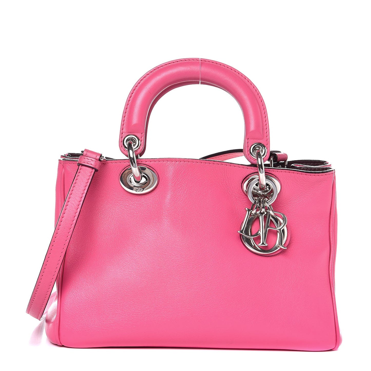 Calfskin Small Diorissimo Tote Pink