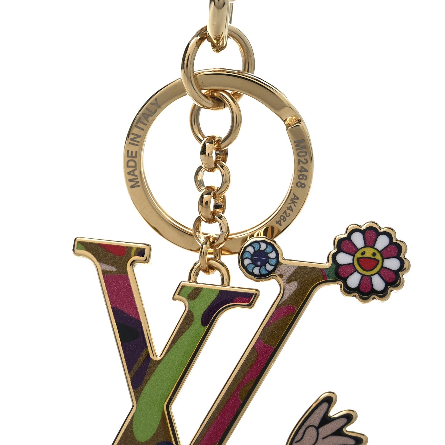 LV X TM Iconic Superflat Bag Charm Key Holder Multicolor
