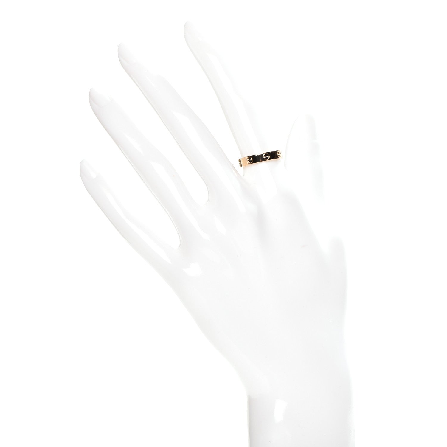 Cartier 18K Yellow Gold 3.5mm LOVE Wedding Band Ring 50 5.25 2 of 5