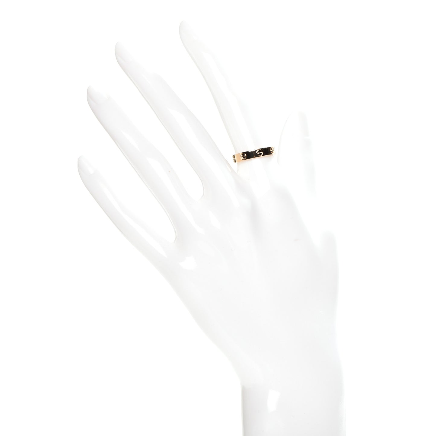 18K Yellow Gold 3.5mm LOVE Wedding Band Ring 50 5.25