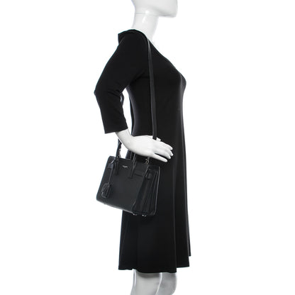 Saint Laurent Grained Calfskin Nano Sac De Jour Black 2 of 15