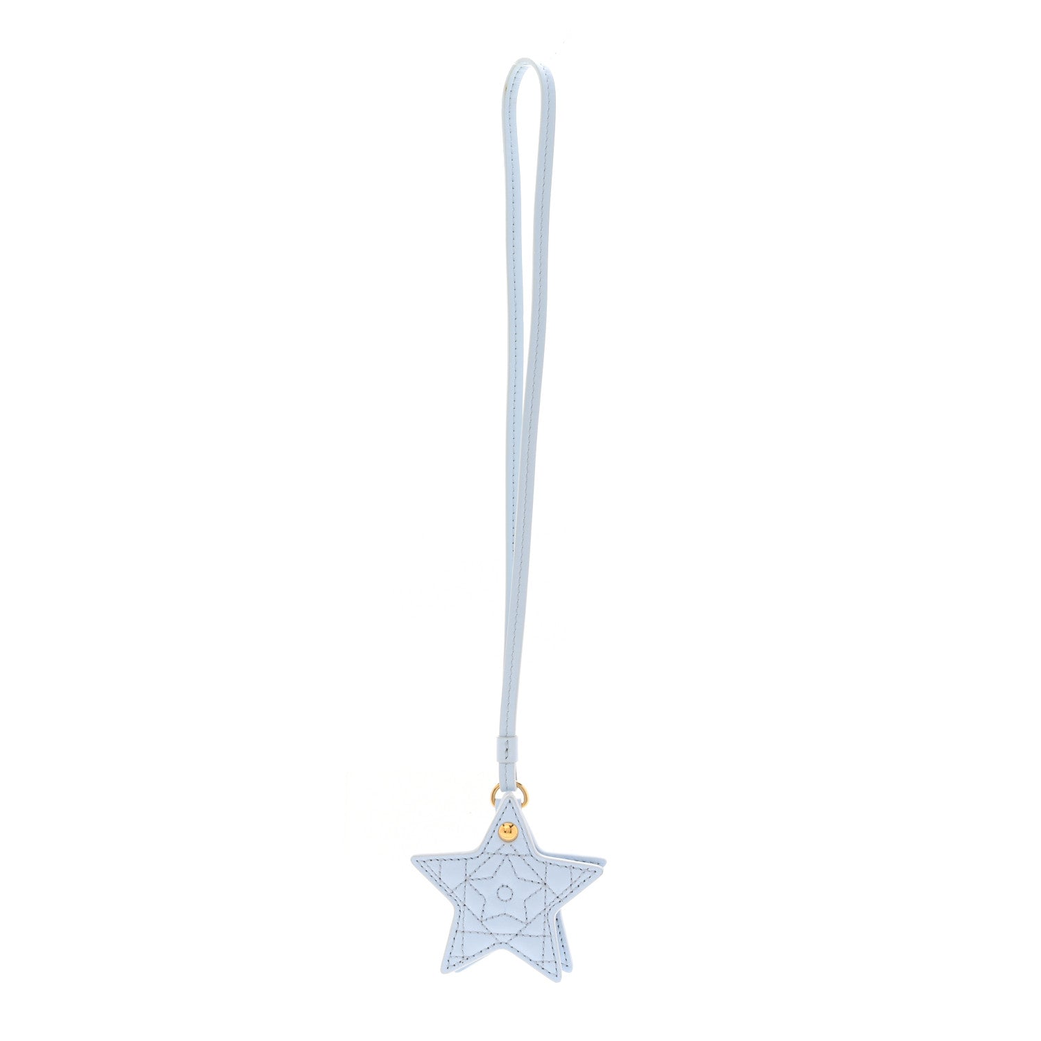 Christian Dior Lambskin Cannage Star Charm Mirror Blue 1 of 5