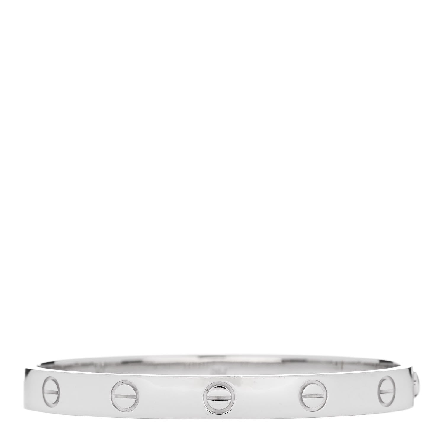 Cartier 18K White Gold LOVE Bracelet 16 2 of 10
