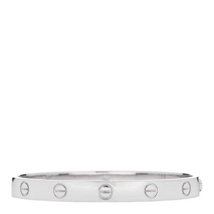 Cartier 18K White Gold LOVE Bracelet 16 2 of 10