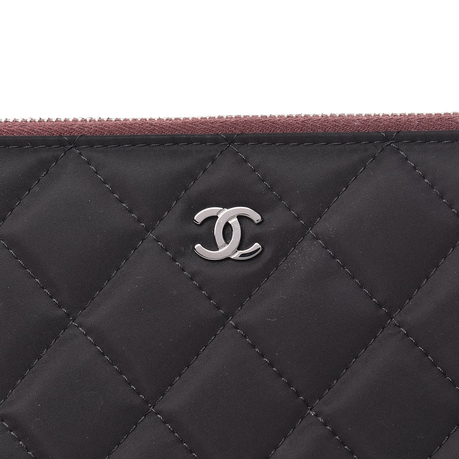 Chanel Nylon Quilted Medium Cosmetic Case Black 12 of 12