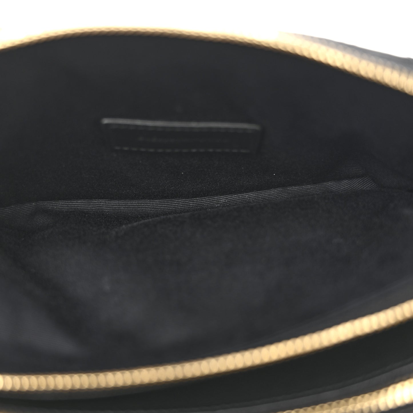 Grained Lambskin Quilted Mini Becky Double Zip Bag Black